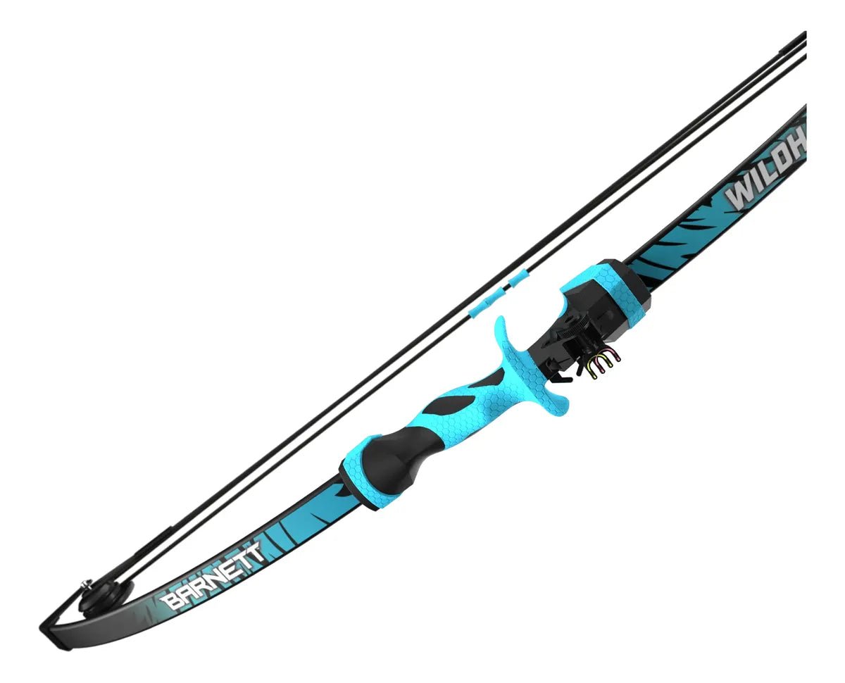 Arco Barnett Compuesto Juvenil Wildhawk Con 2 Flechas 15 Lbs - Azul - SUIZA + XTREME