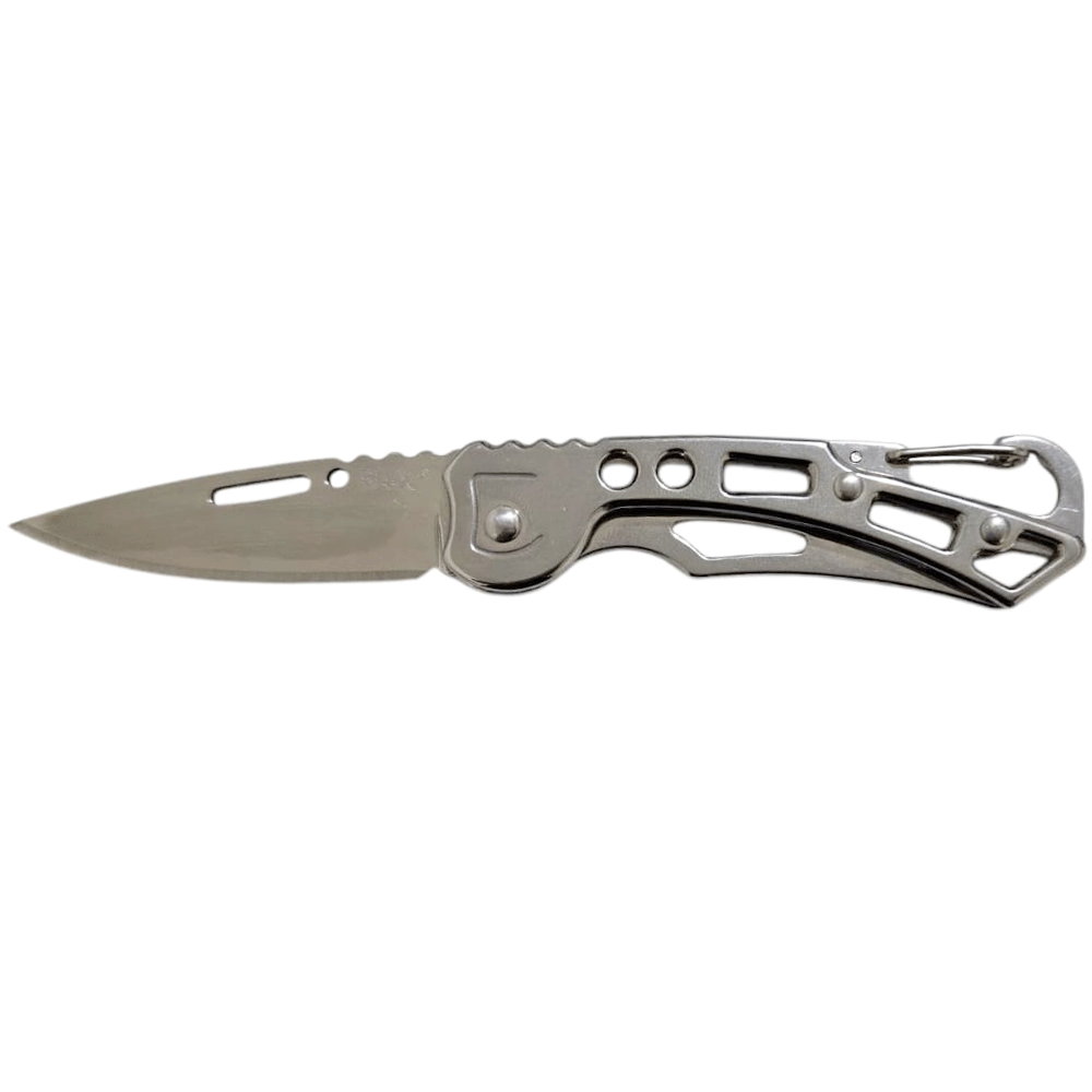 Elegante Navaja Marca S+x Plegable De Acero Inoxidable - Plata