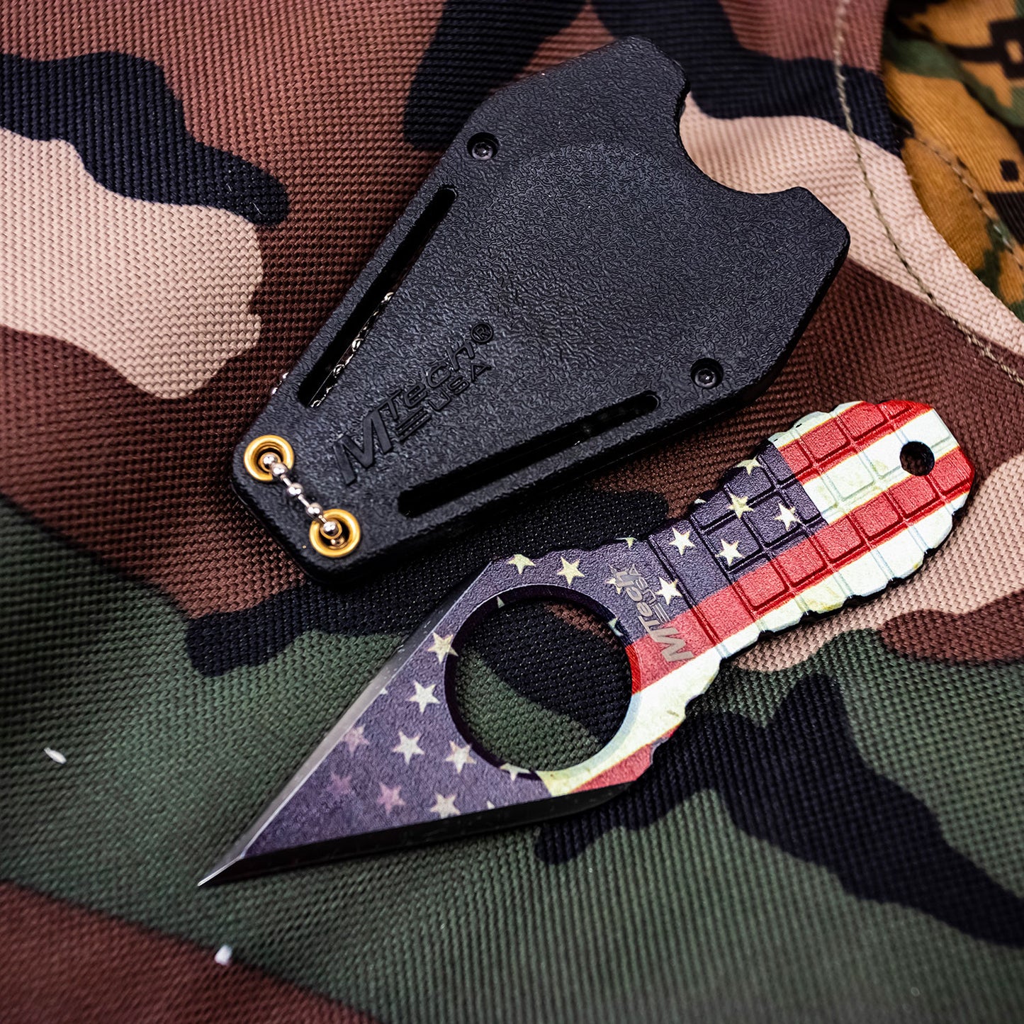Cuchillo Para Cuello Con Funda Mtech Usa - Mt-588f
