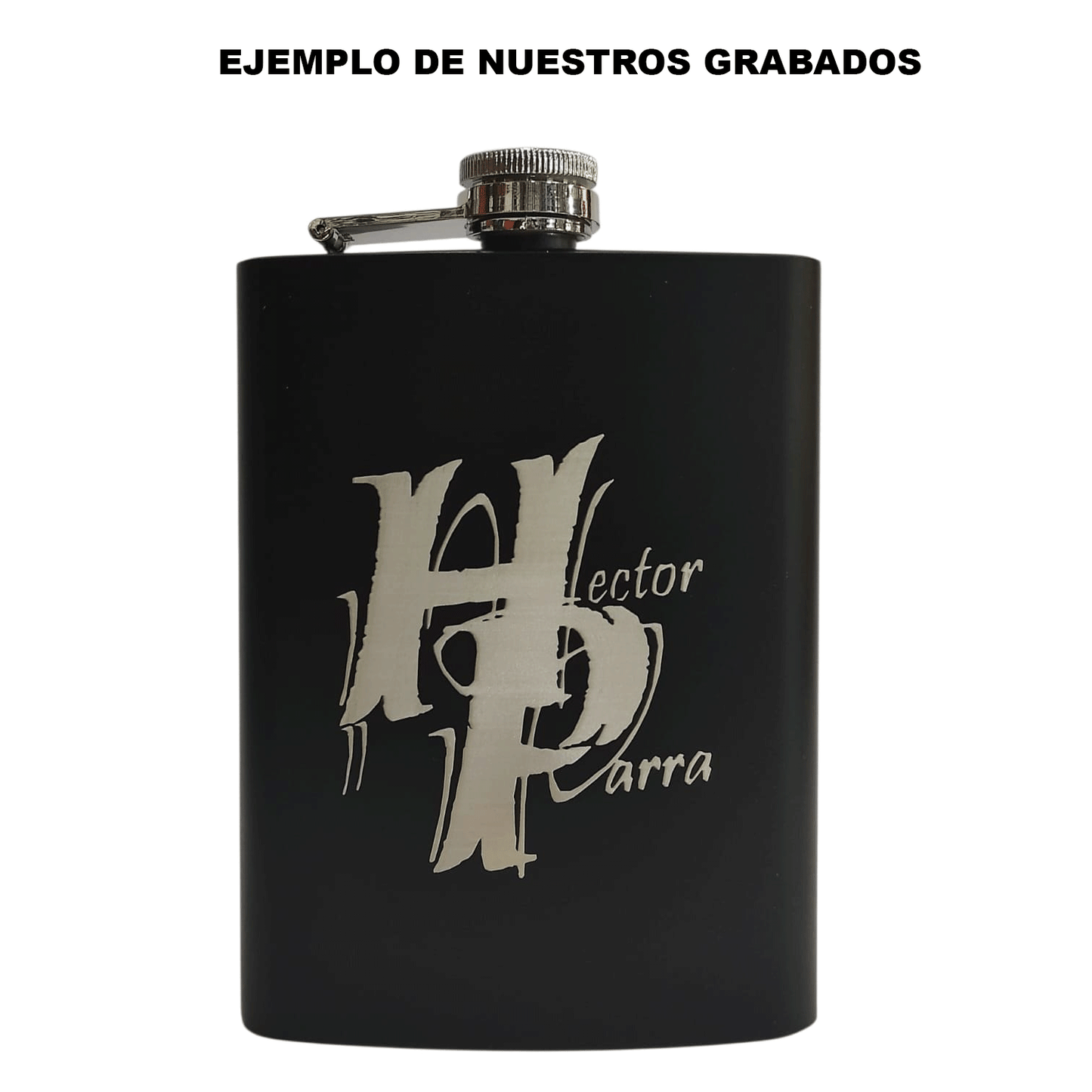 Licorera Anfora 7oz Bolsillo Acero Inoxidable Personalizada - Negra - SUIZA + XTREME