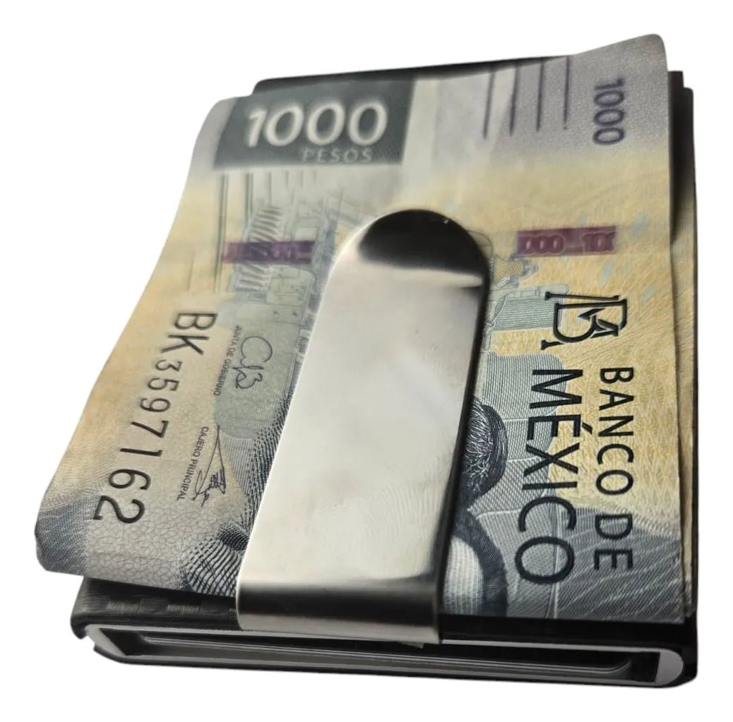 Money Clip Tarjetero Ejecutivo, Muy Elegante Marca S+x - Azul - SUIZA + XTREME