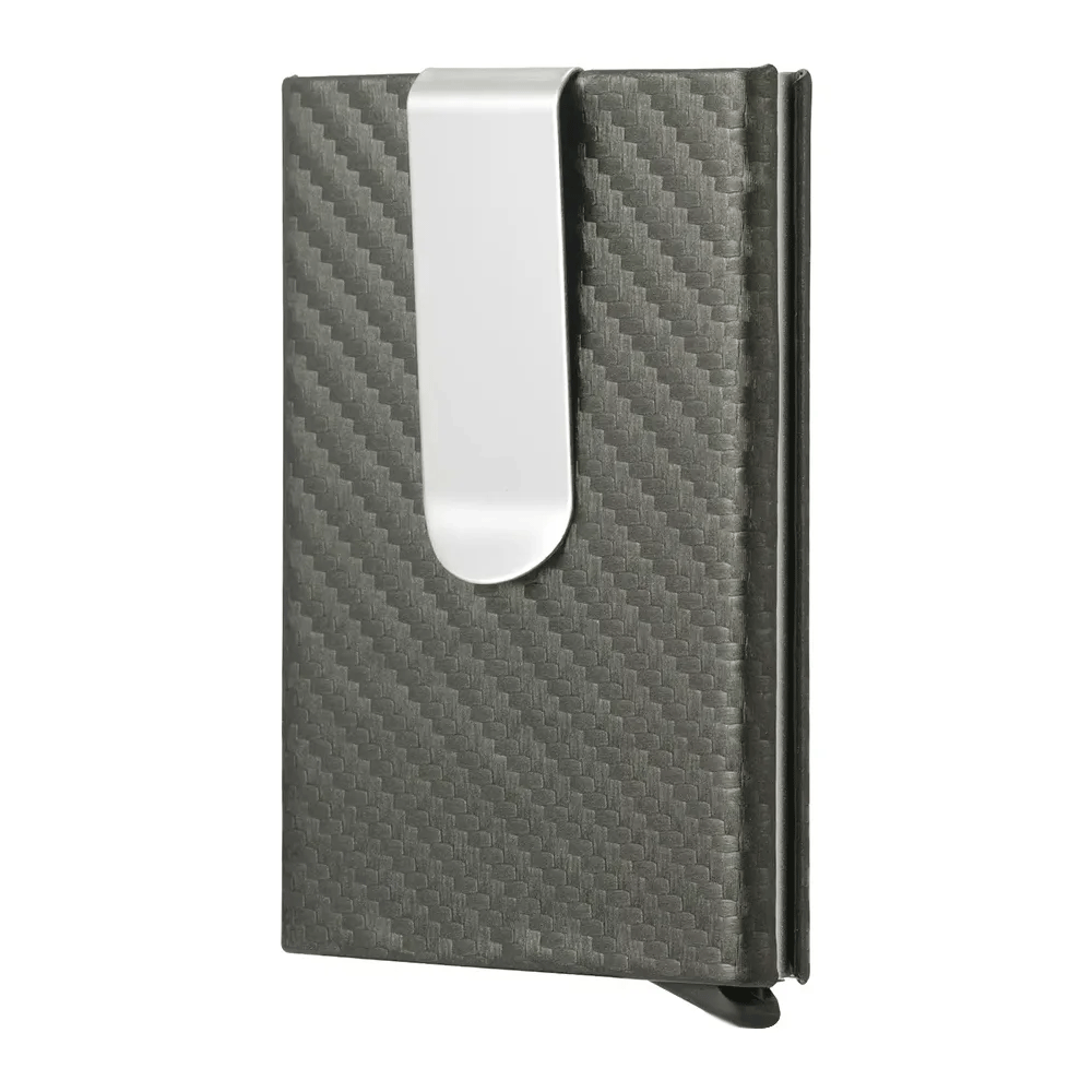 Money Clip Tarjetero Ejecutivo, Muy Elegante Marca S+x - Gris oscuro - SUIZA + XTREME