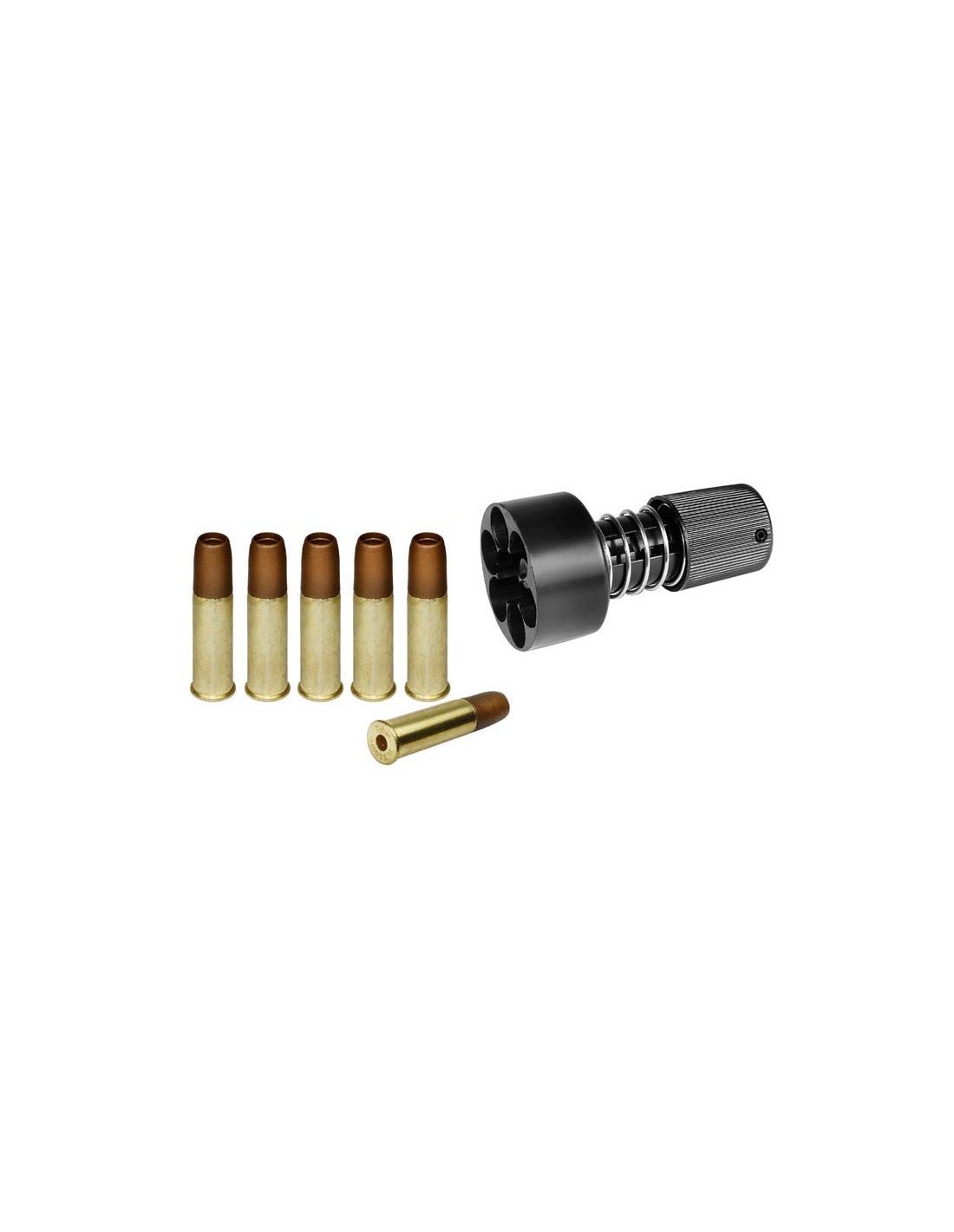 Revolver Dan Wesson 6" Níquel Full Metal CO2 de Postas Calibre .177(4.5mm) - SUIZA + XTREME