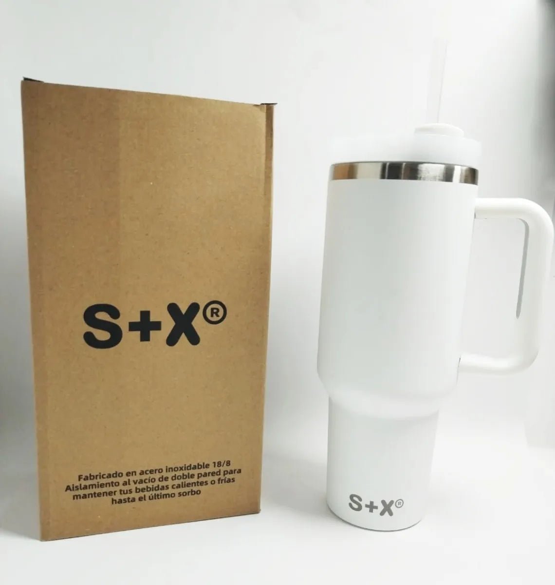 Termo S + X Adventure Quencher 40oz / 1180ml Doble Pared - Blanco - SUIZA + XTREME