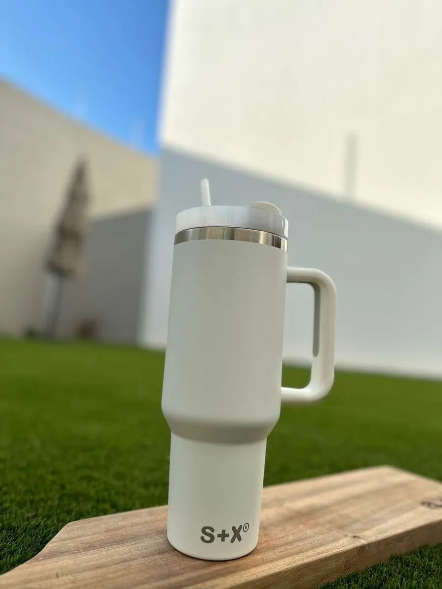 Termo S + X Adventure Quencher 40oz / 1180ml Doble Pared - Blanco - SUIZA + XTREME