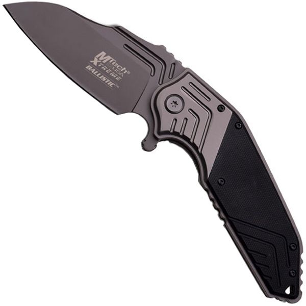 Navaja M-tech Ballistic Negra Apertura Asistida Por Resorte - Mx-a823bk Con Grabado laser en la hoja