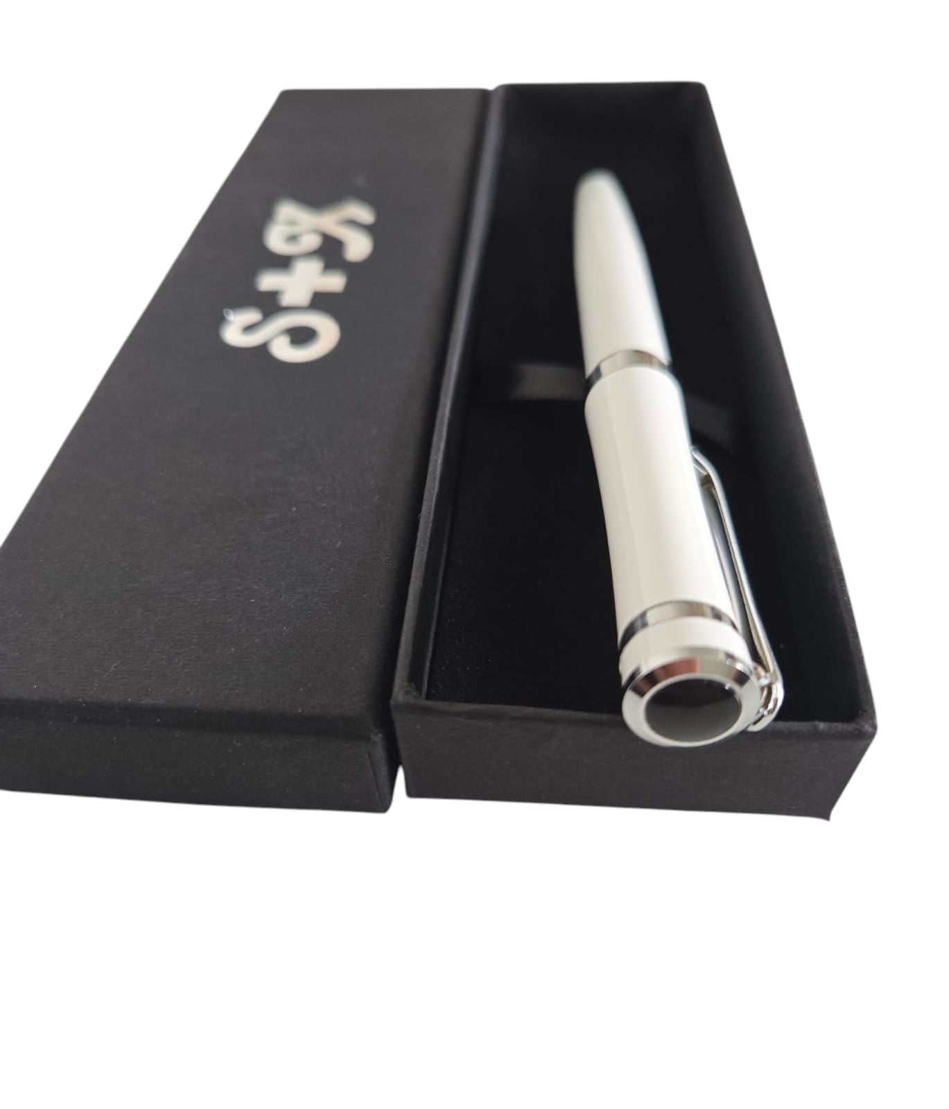 Boligrafo Pluma en estuche S+X - Blanco