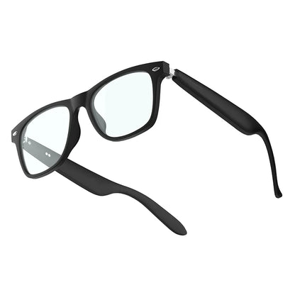 Gafas inteligentes con Bluetooth, audio, música, llamadas, lentes polarizadas antiluz azul para hombres, gafas de sol inteligentes inalámbricas