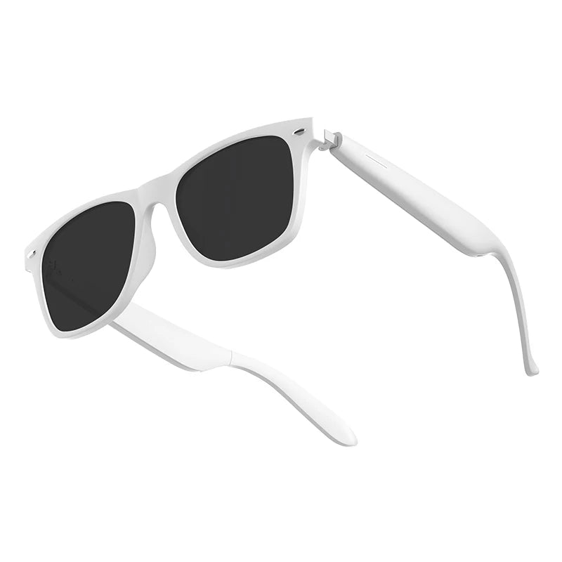 Gafas inteligentes con Bluetooth, audio, música, llamadas, lentes polarizadas antiluz azul para hombres, gafas de sol inteligentes inalámbricas