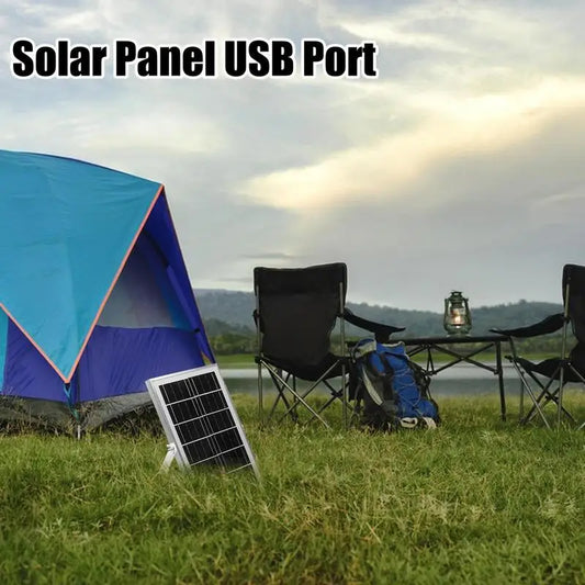 Panel solar portátil, cargador solar portátil, panel USB flexible, 4 puertos USB, accesorios de camping de alta eficiencia para exteriores, teléfono.