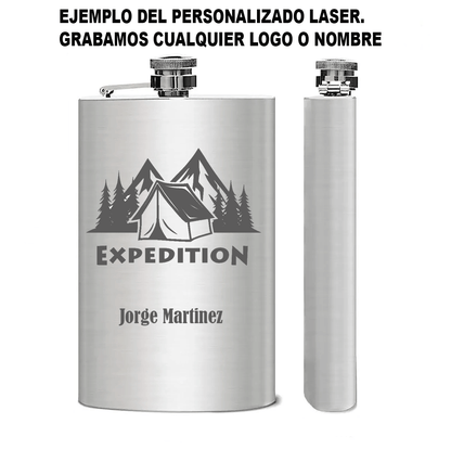 Licorera Anfora 9oz Bolsillo Acero Inoxidable Personalizada