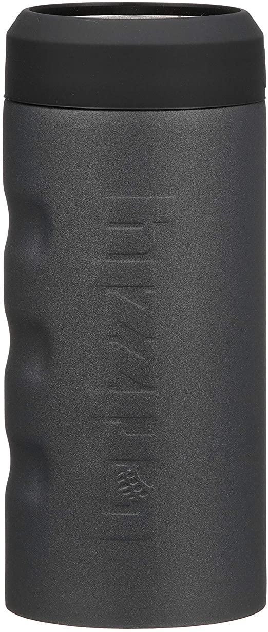 Portalatas Marca Grizzly Charcoal Grip Slim Bote Delgado 12oz