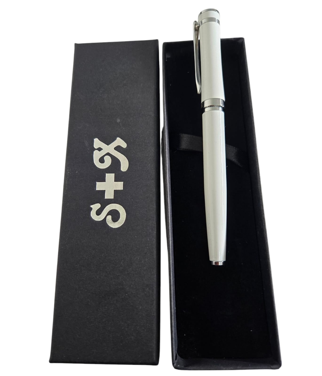 Boligrafo Pluma en estuche S+X - Blanco