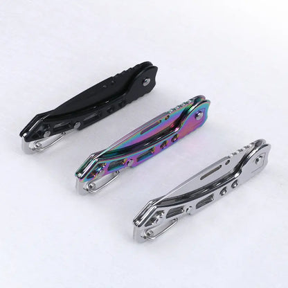 Elegante Navaja Marca S+x Plegable De Acero Inoxidable - Negra