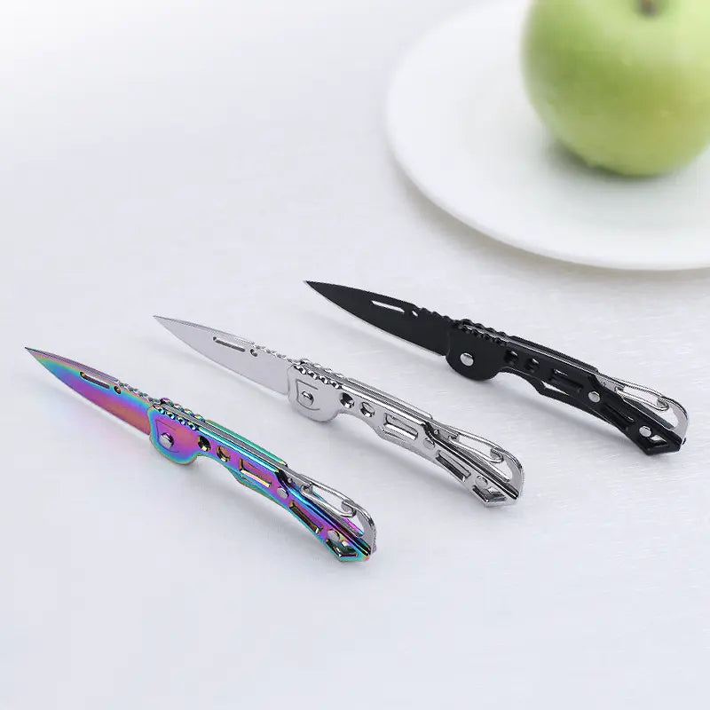 Elegante Navaja Marca S+x Plegable De Acero Inoxidable - Negra