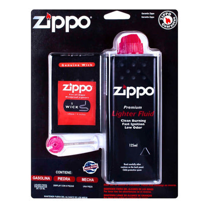 Promoción Gasolina Zippo 125 Mll+mecha+ Piedras Envío Gratis