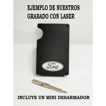 Money Clip Color Gold Para Tarjetas Y Billetes Personalizado