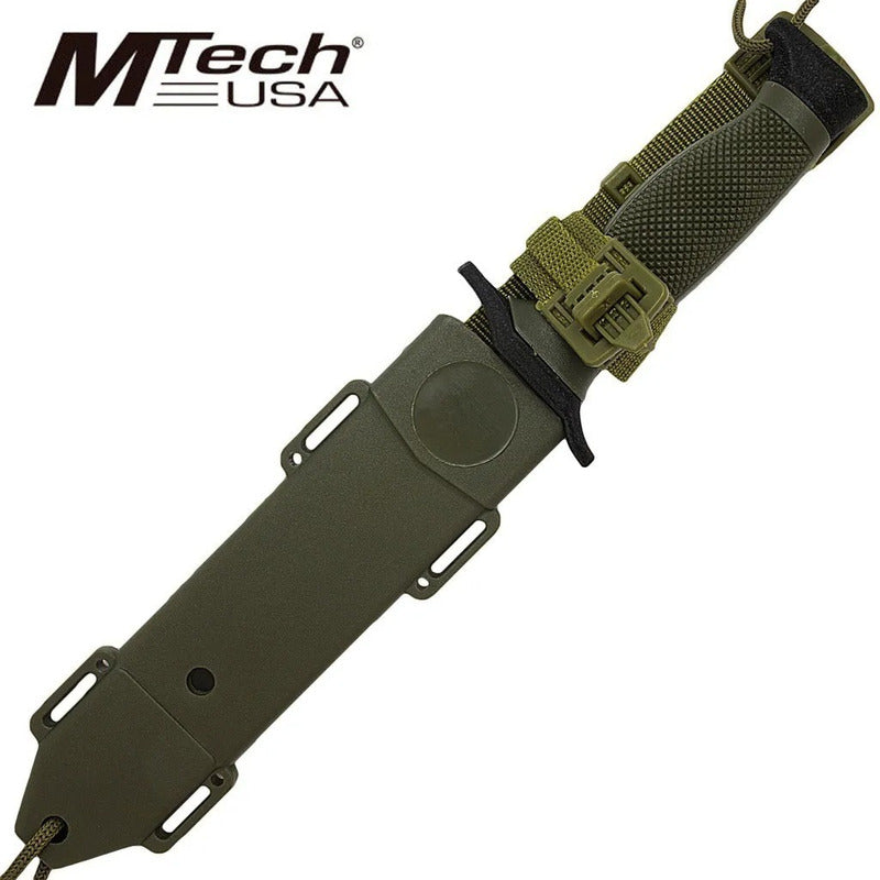 Cuchillo De Cacería Survivor Hk-6001 Negro Con Tu Nombre