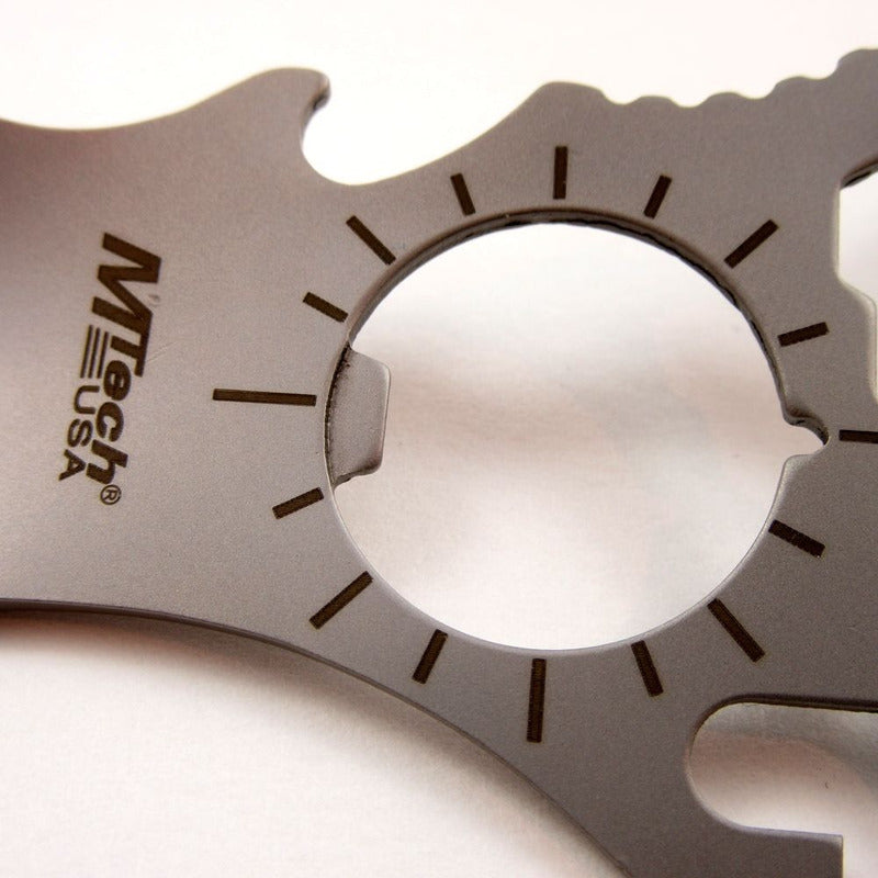 Cubiertos Campismo Llavero C/calibrador, Multiherramienta