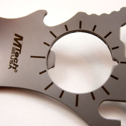 Cubiertos Campismo Llavero C/calibrador, Multiherramienta