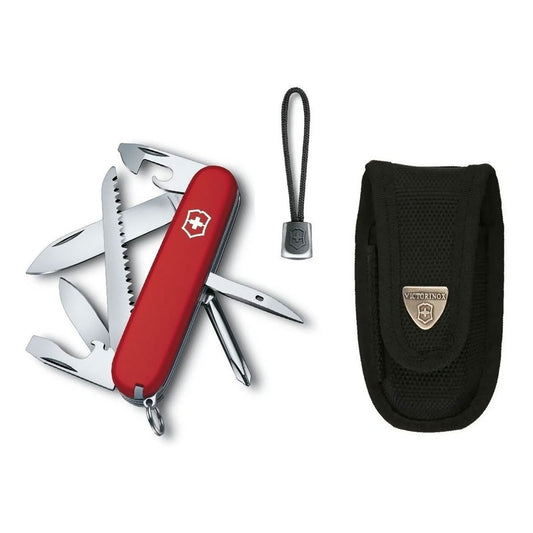 Navaja Victorinox Hiker Roja 13 Usos 1.4613+ Funda+ Cordón