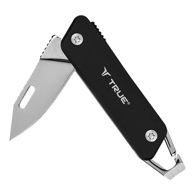 Navaja Plegable Modern Key True Utility De Bolsillo Negro