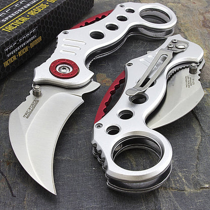 Navaja Tac Force Karambit Claw Plata Tf-578s Envio Gratis