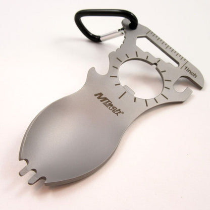 Cubiertos Campismo Llavero C/calibrador, Multiherramienta