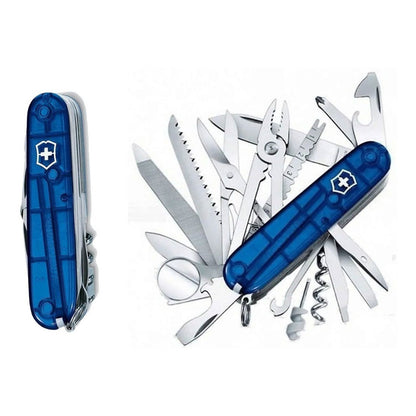 Navaja Victorinox Swisschamp, Funda Piel Y Cordon + Grabado