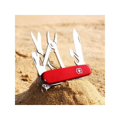 Navaja Victorinox Deluxe Tinker Con Funda, Cordón y Minichaira