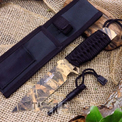 Cuchillo De Caceria Survivor Camo Hk-797