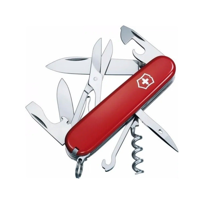 Navaja Climber Roja 14 Usos Victorinox Con Funda, Cordón y Grabado Laser en Hoja