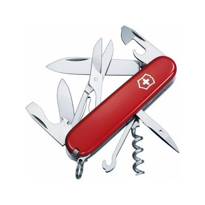 Navaja Climber Roja 14 Usos Victorinox Con Funda, Cordón y Grabado Laser en Hoja