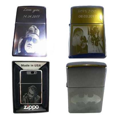 Paquete Zippo Personalizado Cualquier Imagen, Logo, Nombres