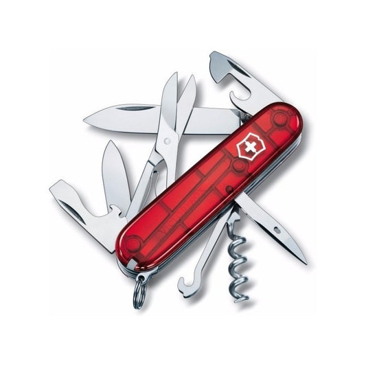 Navaja Victorinox Climber Roja Transparente 14usos 1.3703.t