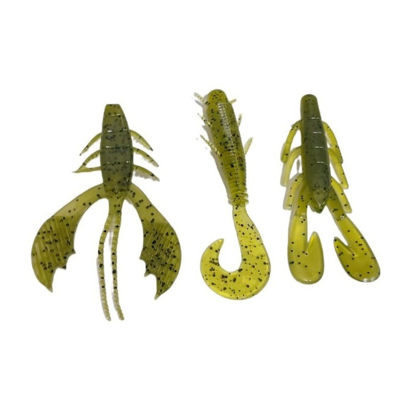 Señuelos De Goma Storm 3 Pack Variado