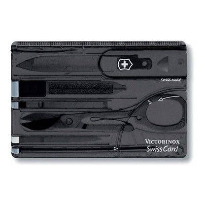 Swiss Card Negra Tran Victorinox 0.7133.t3 + Tu Logo Grabado