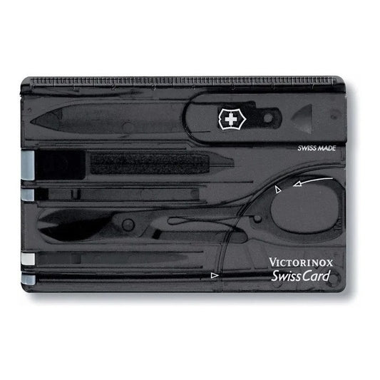 Swiss Card Negra Tran Victorinox 0.7133.t3 + Tu Logo Grabado