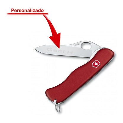 Navaja Victorinox Forester, 111 Mm, Rojo 0.8363 Con grabado Personalizado Laser en Hoja
