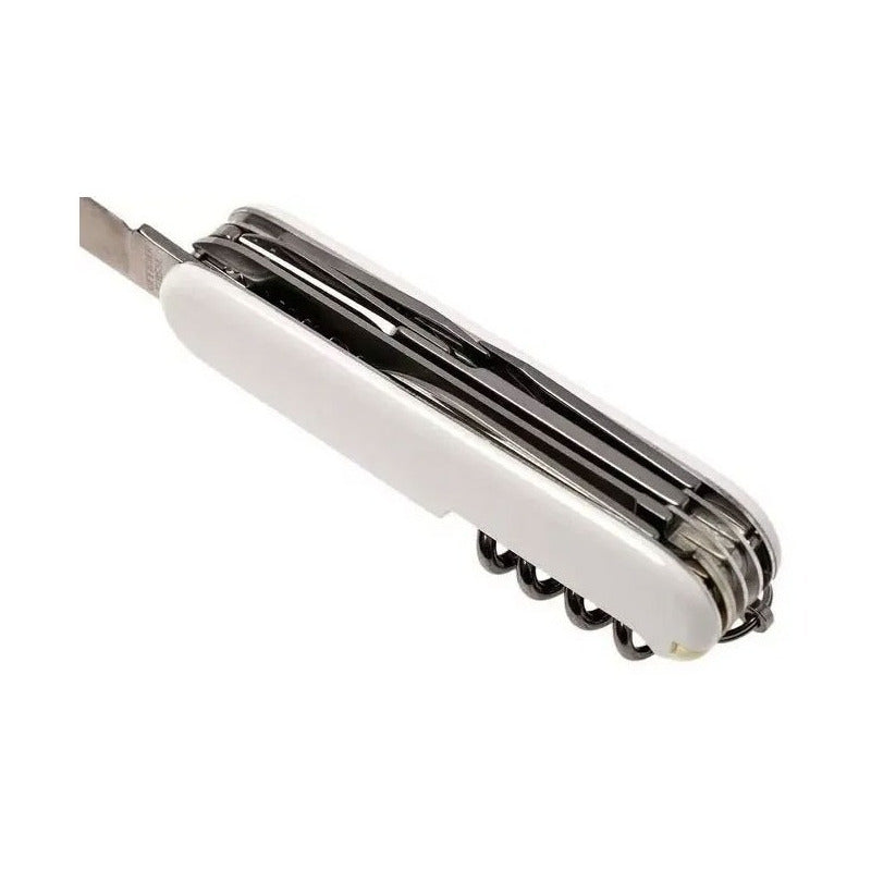 Navaja Victorinox Huntsman Blanca Con Funda+ Cordón+ Grabado