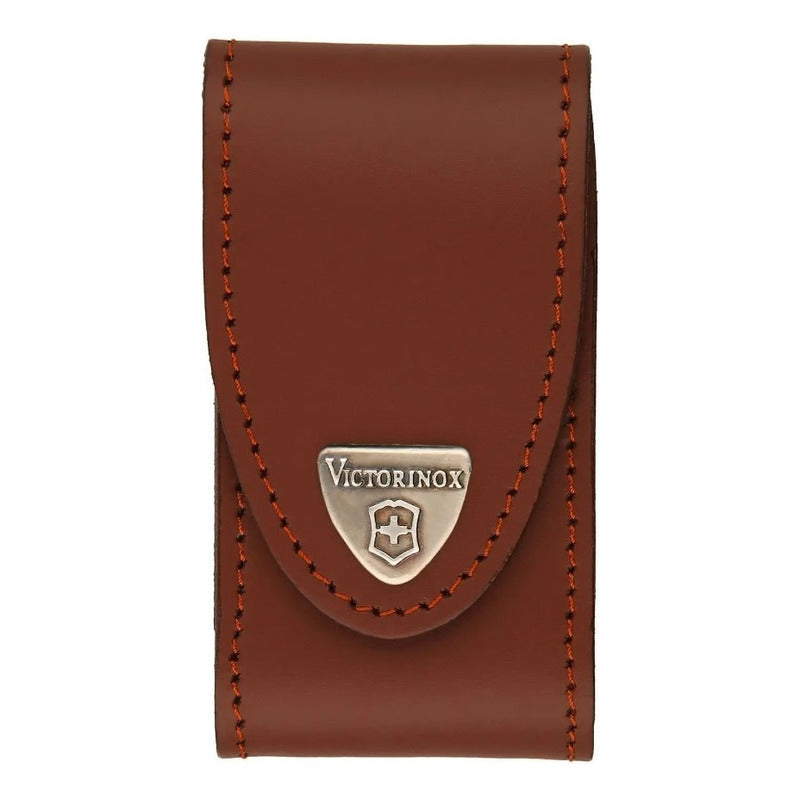 Victorinox Funda De Piel Para Navajas De 91 Mm Color Cafe