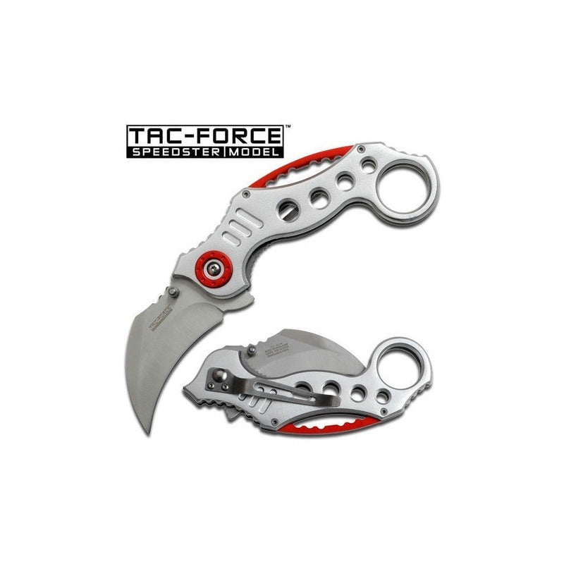 Navaja Karambit Claw Plata Tac-force (tac-007-003) Color Plateado
