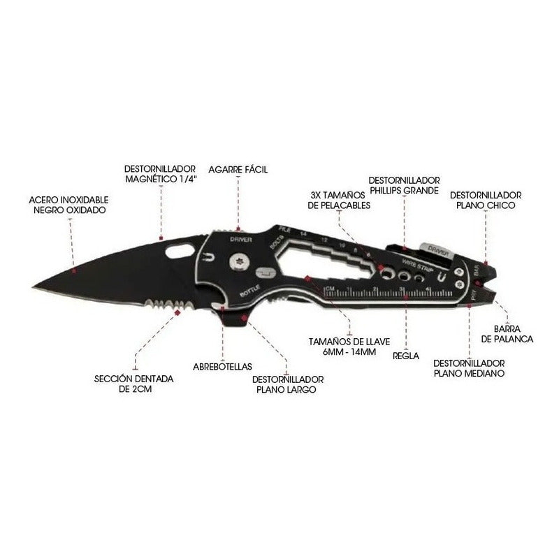 Navaja Plegable Smartknife+ True Utility De Bolsillo Tu6869