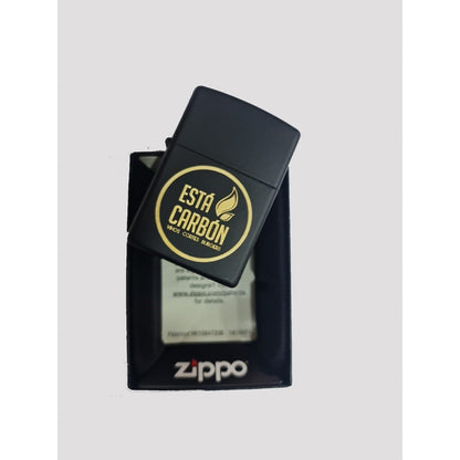 Zippo Original Negro Matte Personalizado Con Logo O Leyenda