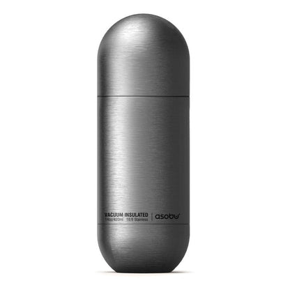 Termo Asobu Gris Sbv30 Insulated Water Bottle 14 Oz/420 Ml