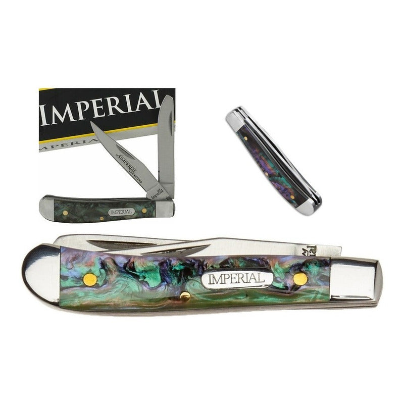 Navaja De Bolsillo Imperial Schrade Pequeña D 2  Hojas Morad