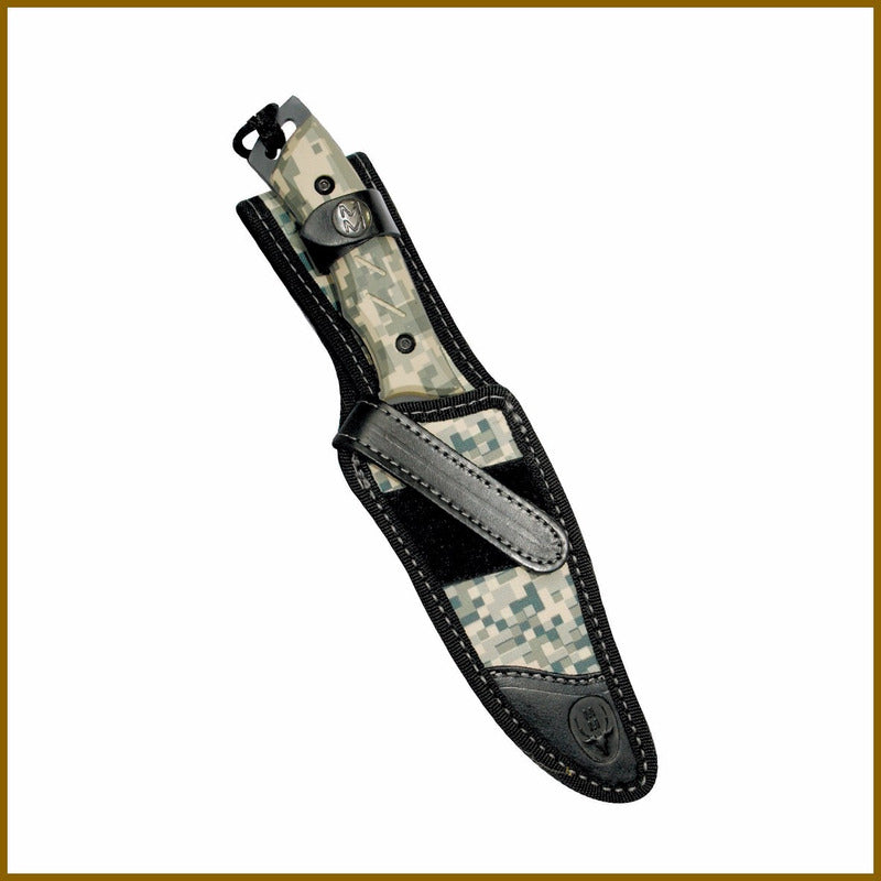 Cuchillo Muela Typhoon Camo Acero 440 Alta Dureza + Grabado