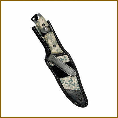 Cuchillo Muela Typhoon Camo Acero 440 Alta Dureza + Grabado