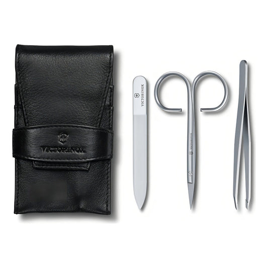 Set De Manicura Victorinox® De Lujo Con Estuche De Piel