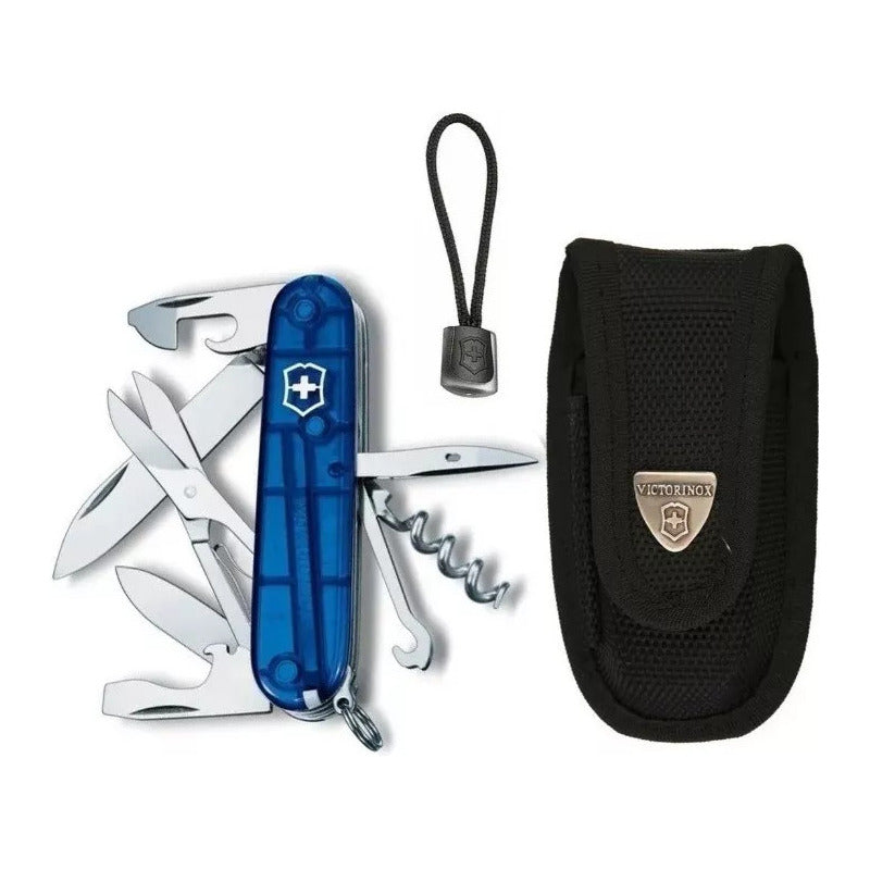 Navaja Victorinox Climber 14 Usos, Suiza + Funda + Cordón